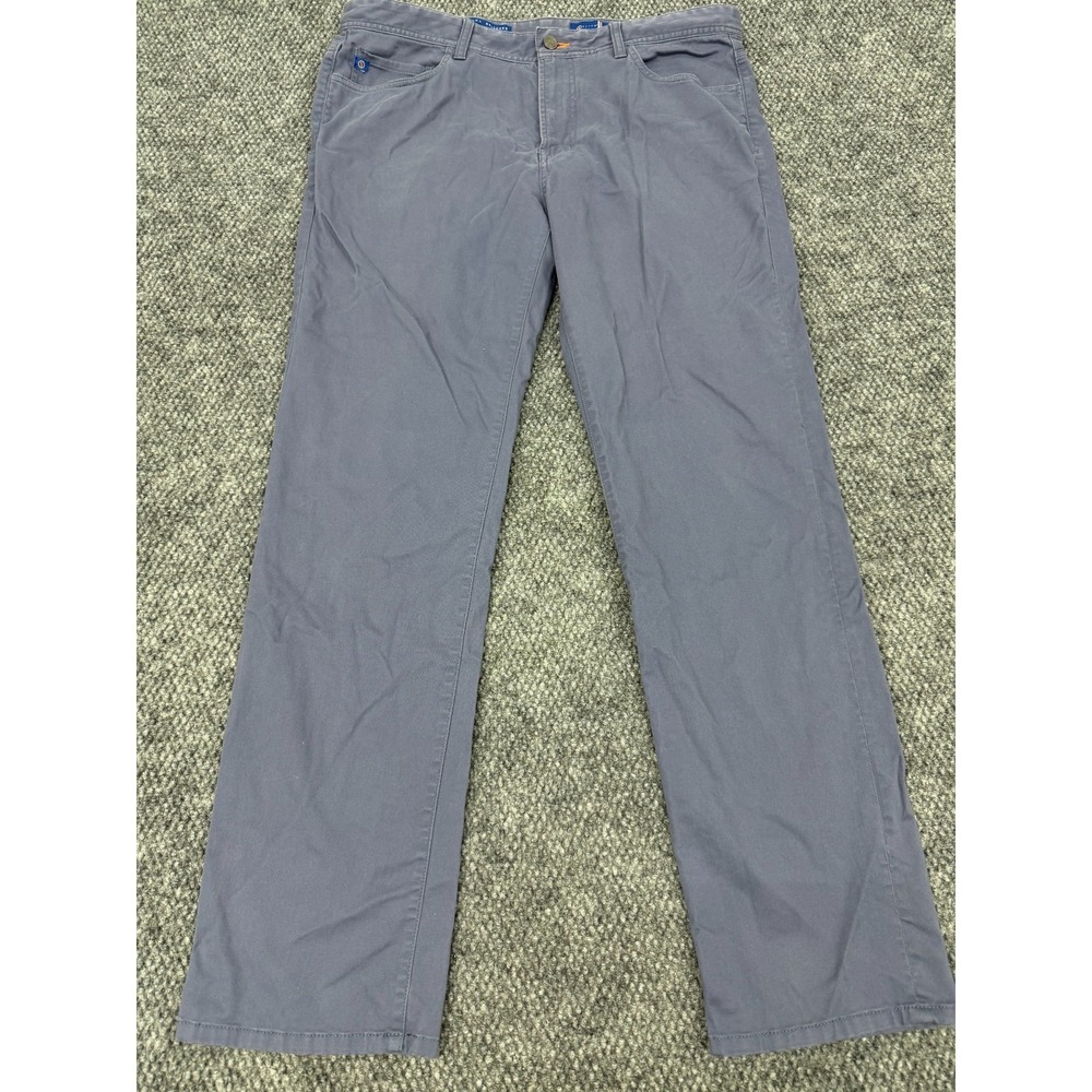 Stitch's Britches Chino Pants Men's 38x32 Blue Relaxed Fit Stretch Straight Golf